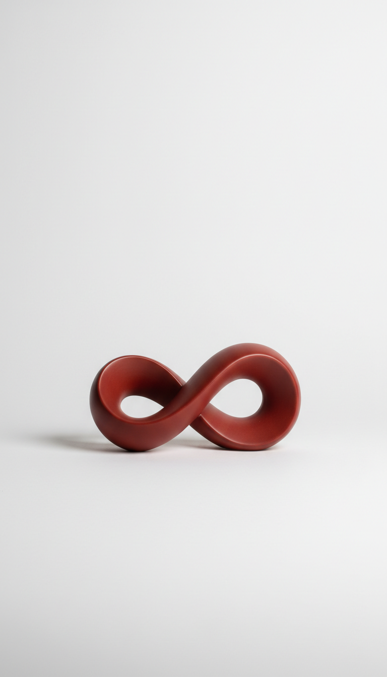 Modern Vermillion Ceramic Accent Piece