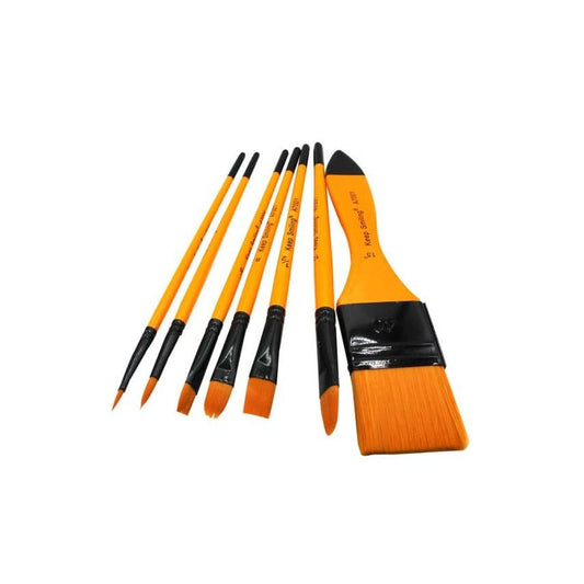 Keep Smiling 7 Piece Acrylic Paint Brushes