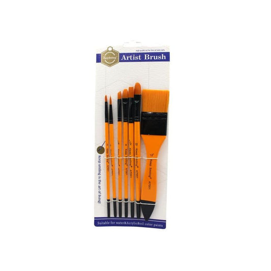 Keep Smiling Acrylic Paint Brush Set 7 Pieces A7001